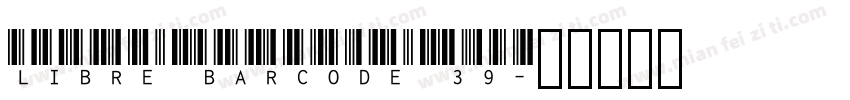 Libre Barcode 39字体转换